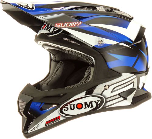 Suomy carbon alpha bike blue helmet large