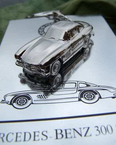 Original mercedes benz mb 300 sl gullwing key chain ring keychain out of print