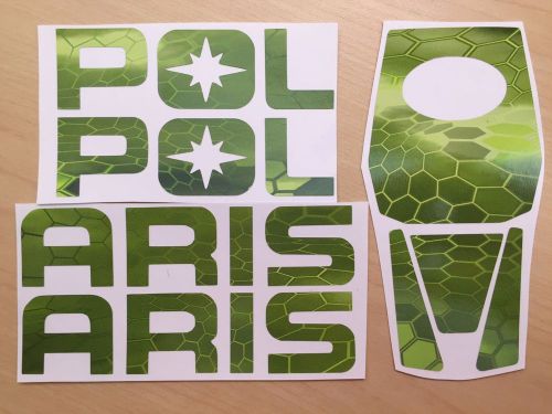 Polaris rzr 1000 / xp1k / xp1000 - chameleon hex green inlay decals full set