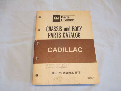 1965-1975 cadillac parts catalog nos gm cadillac eldorado seville