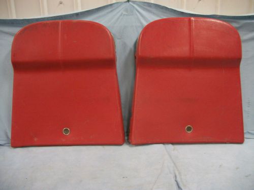 1967 corvette seat backs, red
