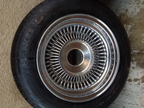Dayton 14&#034;chrome  knock-off wire wheels-dayton style quantity 4