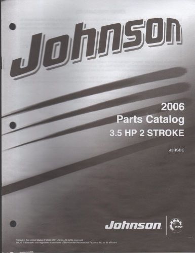 2006 johnson outboard motor 3.5 hp 4-stroke  parts manual (975)