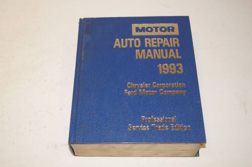 1990 - 93 motor chrysler and ford auto repair service manual 56th edition vol 2