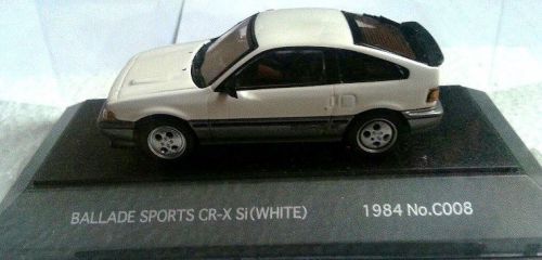 Honda crx 1984-85 amazing 1/43 white/grey diecast sapi si dx hf 86 87 #c008 nib!