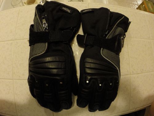 Triumph motorcycle gloves with visor wiper, size lxs