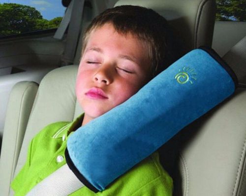 Children pillow car safety belt protect shoulder pad adjust vehicle seat belt