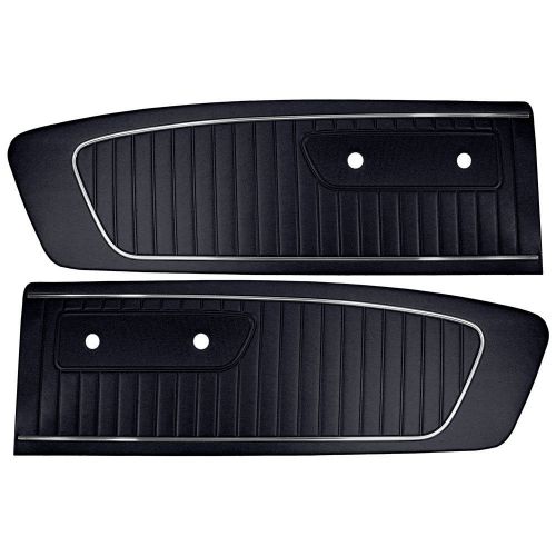 Tmi 10-70805-958 mustang door panel standard black pair 1965