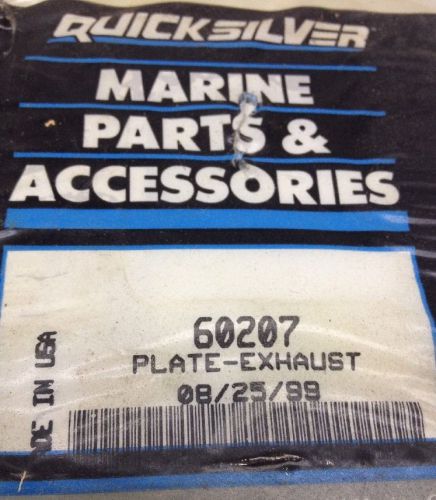Mercruiser exhaust manifold/elbow block off plate p# 60207