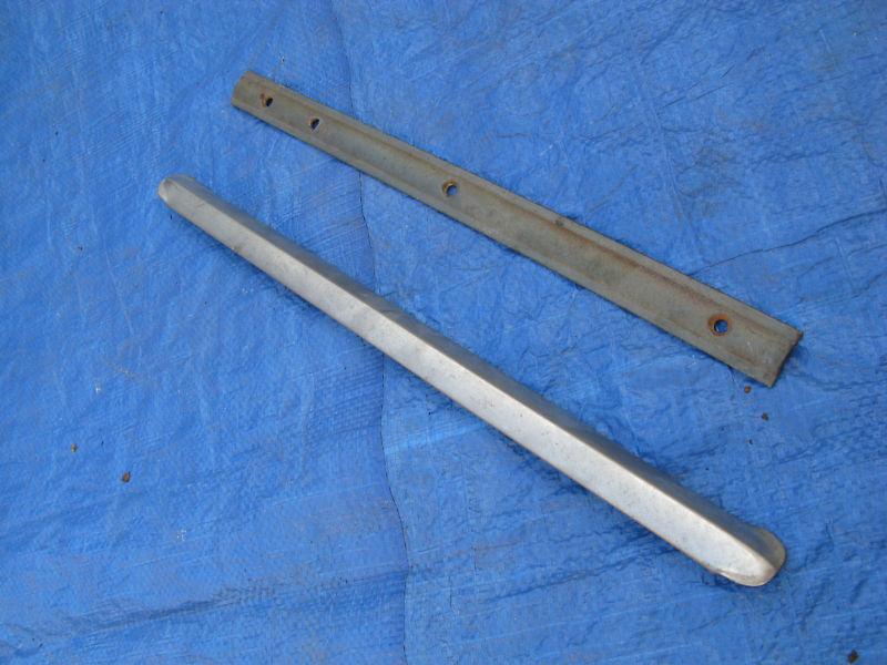 1949 1950 ford windshield center trim piece stainless shoe box 49 50 rat rod