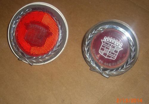 1973-74 cadillac eldorado rear side marker lights red - 1970 adaptable