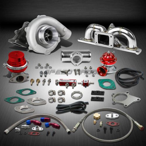 T04 .63ar 400+hp boost 9pc turbo charger+manifold kit for 03-08 gk 2.0l dohc