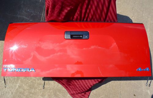 2007 - 2013 toyota tundra tailgate radiant red factory oem
