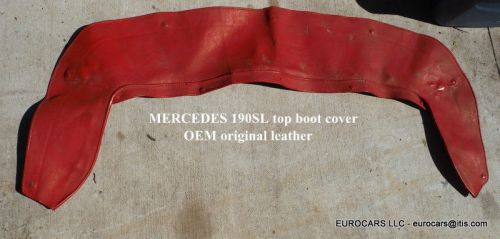 Mercedes 190sl boot cover for soft top - leather - oem original