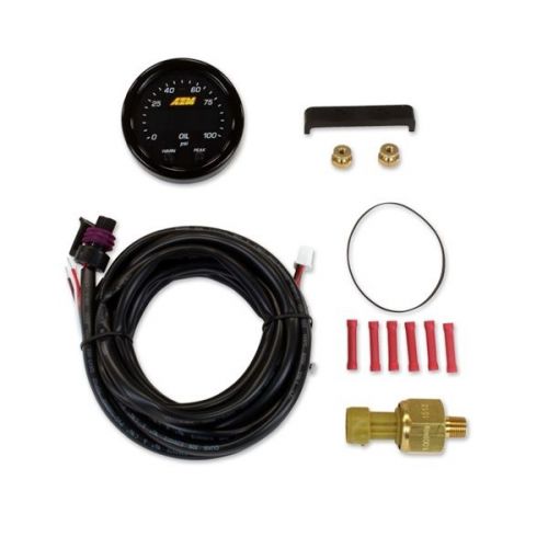 Aem x-series digital oil pressure display gauge kit 30-0301 100psi/7.0bar