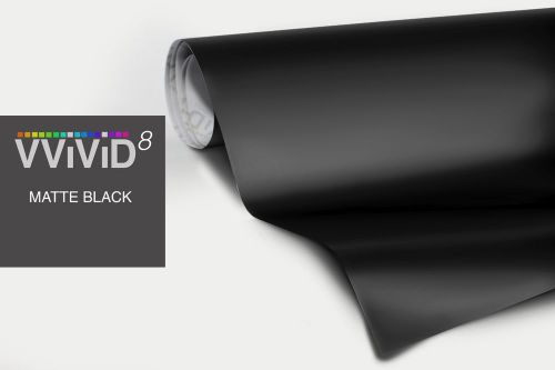 25ft x 60&#034; black matte vinyl diy car wrap sheet roll film satin sticker vvivid