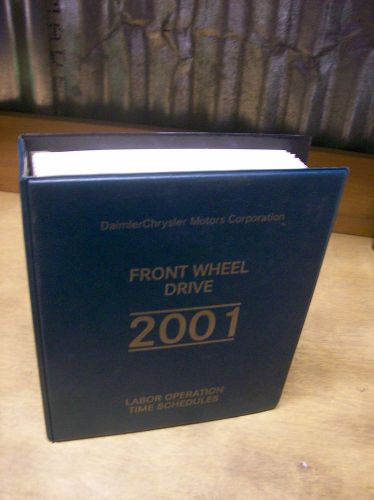 2001 daimler chrysler front wheel drive labor operation time schedules
