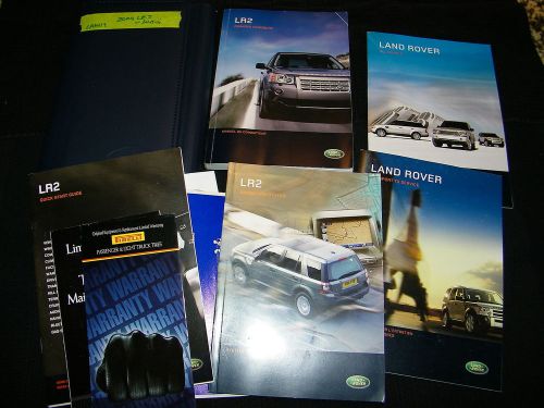 2009 land rover lr2 owners manual with case and navigation lan119