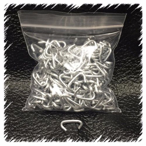 200 hog rings 1/2&#034; galvanized for netting,tags, sausage or meat casing, fences