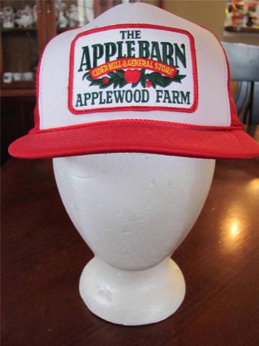 Apple barn applewood farm cider mill embroidered mesh vtg snapback trucker cap