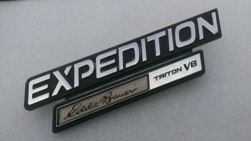 Ready to install ford expedition eddie bauer triton v8 emblem nameplate badge