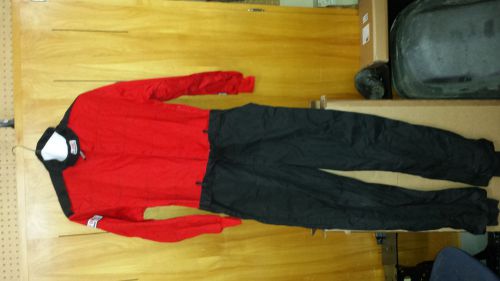 G-force gf145 driving suit medium red and black