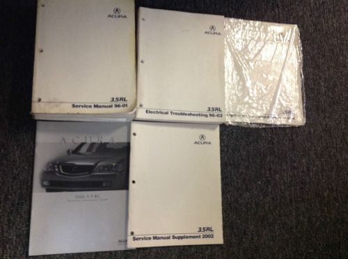 1996 1997 1998 1999 2000 2001 acura 3.5rl service repair shop manual set w ewd +