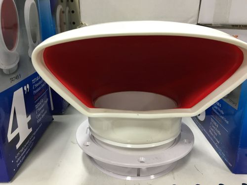 Sea-dog 4&#034; pvc low profile cowl vent red