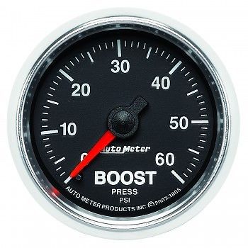Autometer gauge, boost, 0-60psi, mechanical, 2 1/16&#034; gs - 3805