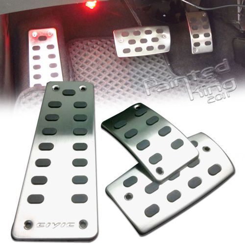 For honda civic 9th ninth generation stainless steel pedal pads brand