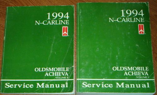 1994 - oldsmobile achieva - n-body - factory shop service manual - 2 volume set