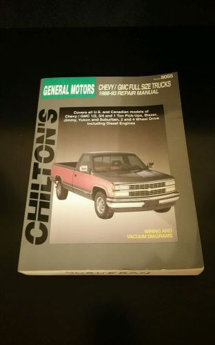 1988-1993 chevrolet gmc chevy full size trucks chilton&#039;s repair manual no. 8055