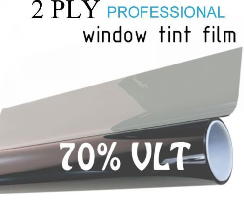 70% vlt black car window tint film pro dyed 30&#034; x 20&#039; roll uv protection