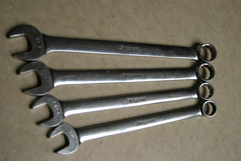 Snap-on 4pc combination wrench set  12 point