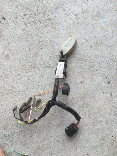 Used yamaha outboard ignition switch with key and wiring harness.