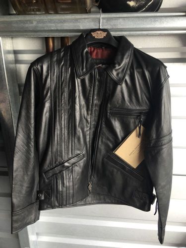 Harley davidson nos vintage leather jacket men&#039;s size small . mid 90&#039;s