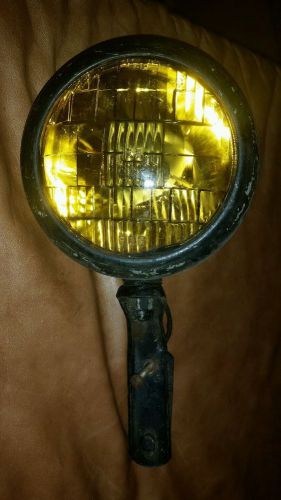 Antique vintage car hot rat rod guide yellow fog light headlight