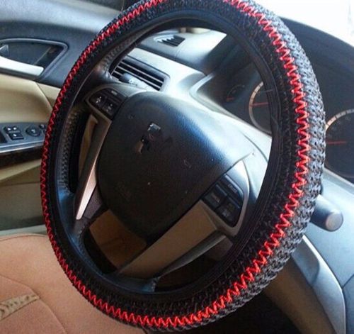 Style fashion ice silk steering wheel cover plush comfort for 38cm