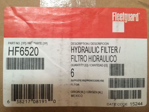 (case of 6) hf6520 fleetguard hydraulic filter 25011163 hfr86056 51259 92259