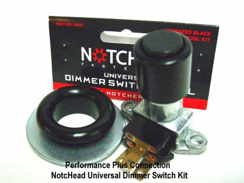 Notchead universal dimmer switch bezel aluminum black anodized kit