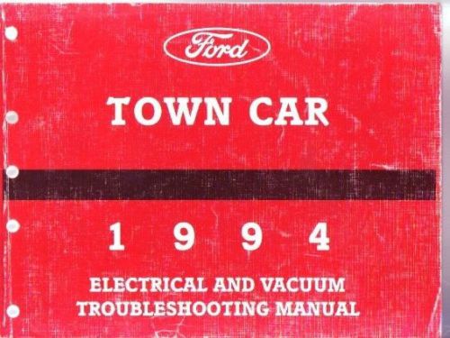 1994 lincoln town car shop service manual wiring wire diagram ev