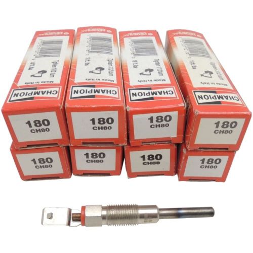 Ch80 180 eight (8) champion boxed diesel glow plugs buick chevy gmc pontiac
