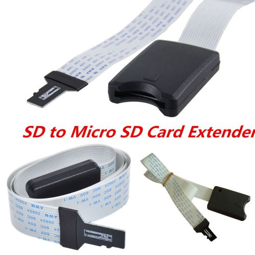 Sd to sd card extension cable 48cm sdhc card extender adapter for car suv gps tv