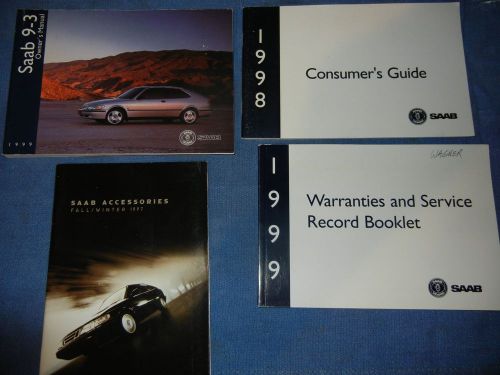 1999 saab 9-3 owner&#039;s manual and more