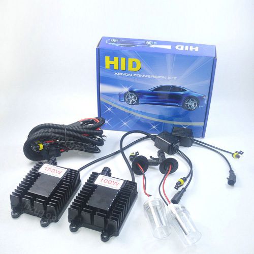 High power 100w hid xenon headlight bulb conversion kit h1 h3 h4 h7 h9 9006 d2