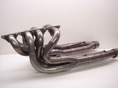 Nascar elston stainless steel tri-y exhaust headers w/ collectors 1.875&#034;-2-2.125