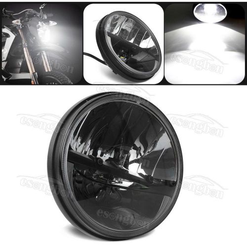 7&#034; h13 9008 h4 headlight high low beam 10-30v dc led bulb for harley motorcycle