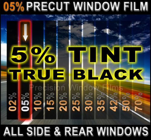 Precut all sides &amp; rears window film black 5% tint shade for toyota van &amp; suv