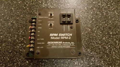 Dedenbear rpm switch model rpm-2 like new drag race trans brake sbc bbc