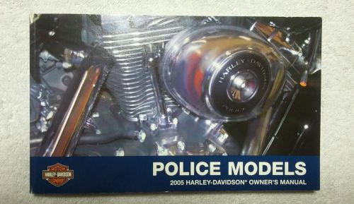 2005 harley davidson police models owner&#039;s manual